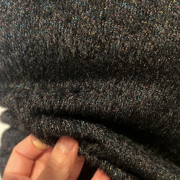 Zara knit dress shimmery black very unique - Picture 12 of 13